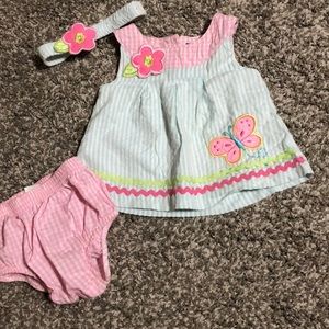 Infant seersucker dress